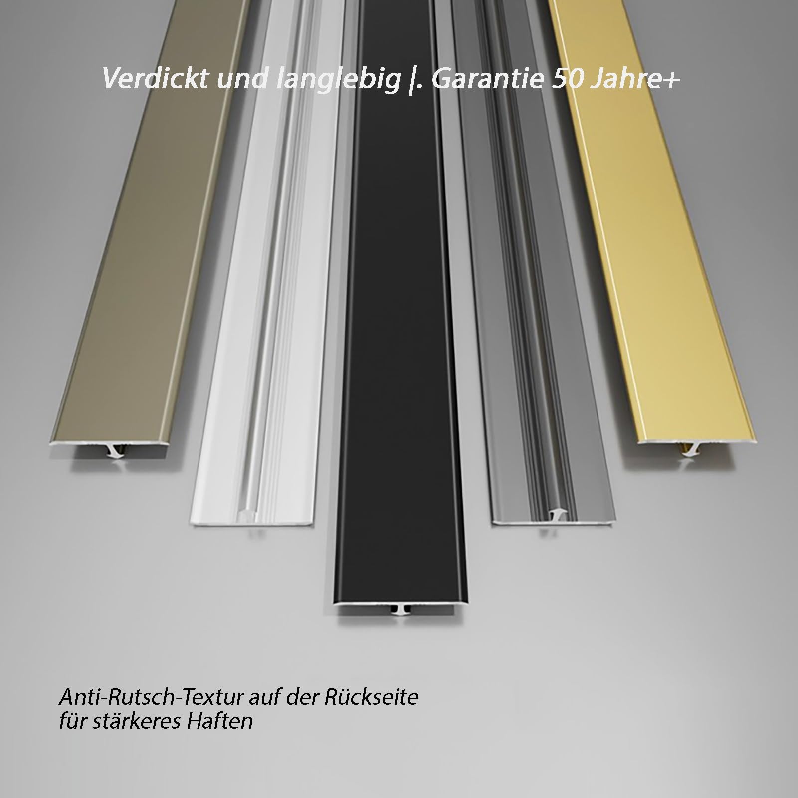 Perfil De Transición En T De Acero Inoxidable, Riel De Compensación Plano, Tira De Cubierta De Aluminio, Longitud 135CM, 2 Piezas para Acabados De Suelo Y Muebles(Gold,W:22MM H:7.5MM)