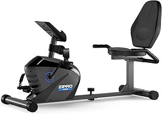 Zipro Cyclette Vision, Fitness Bike Ergometrico, Trainer Magnetico per Bicicletta, Ergometro fino a 120 kg, Bici da Interno, Cyclette per Allenamenti Domestici, Batteria Operata