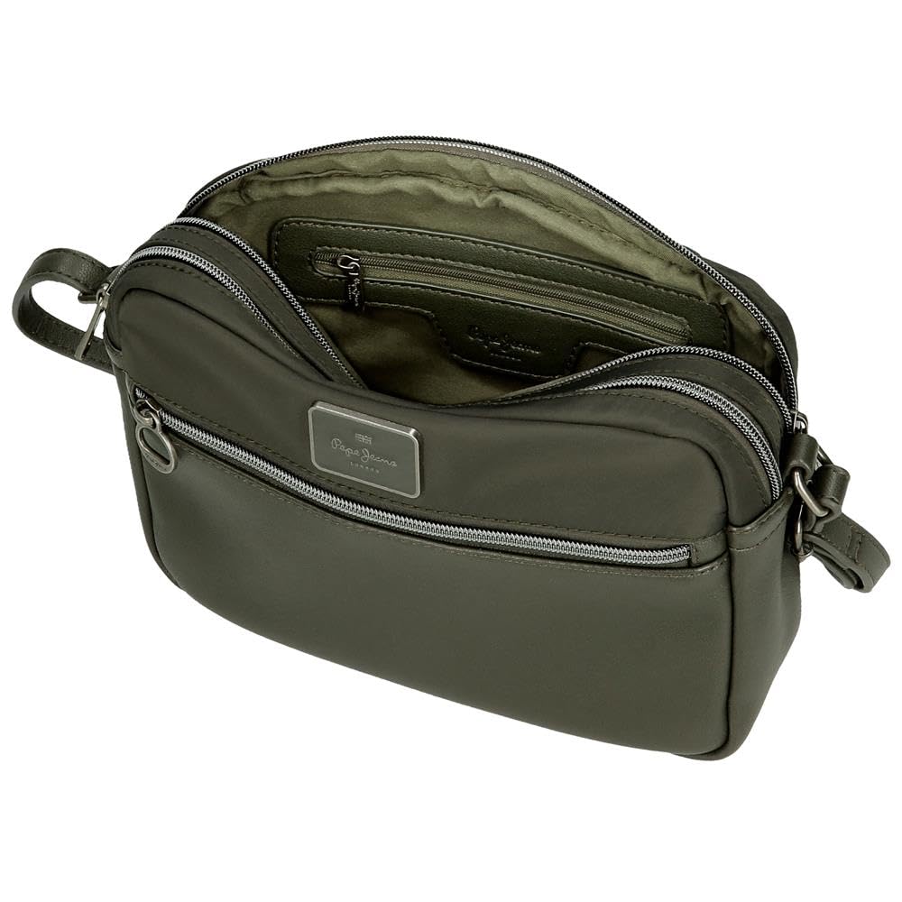 Pepe Jeans Christine, Neceser, bandoleras, organizar, Varios Compartimento, Fabricada en Poliéster y Detalles de Piel sintética. De Joumma Bags
