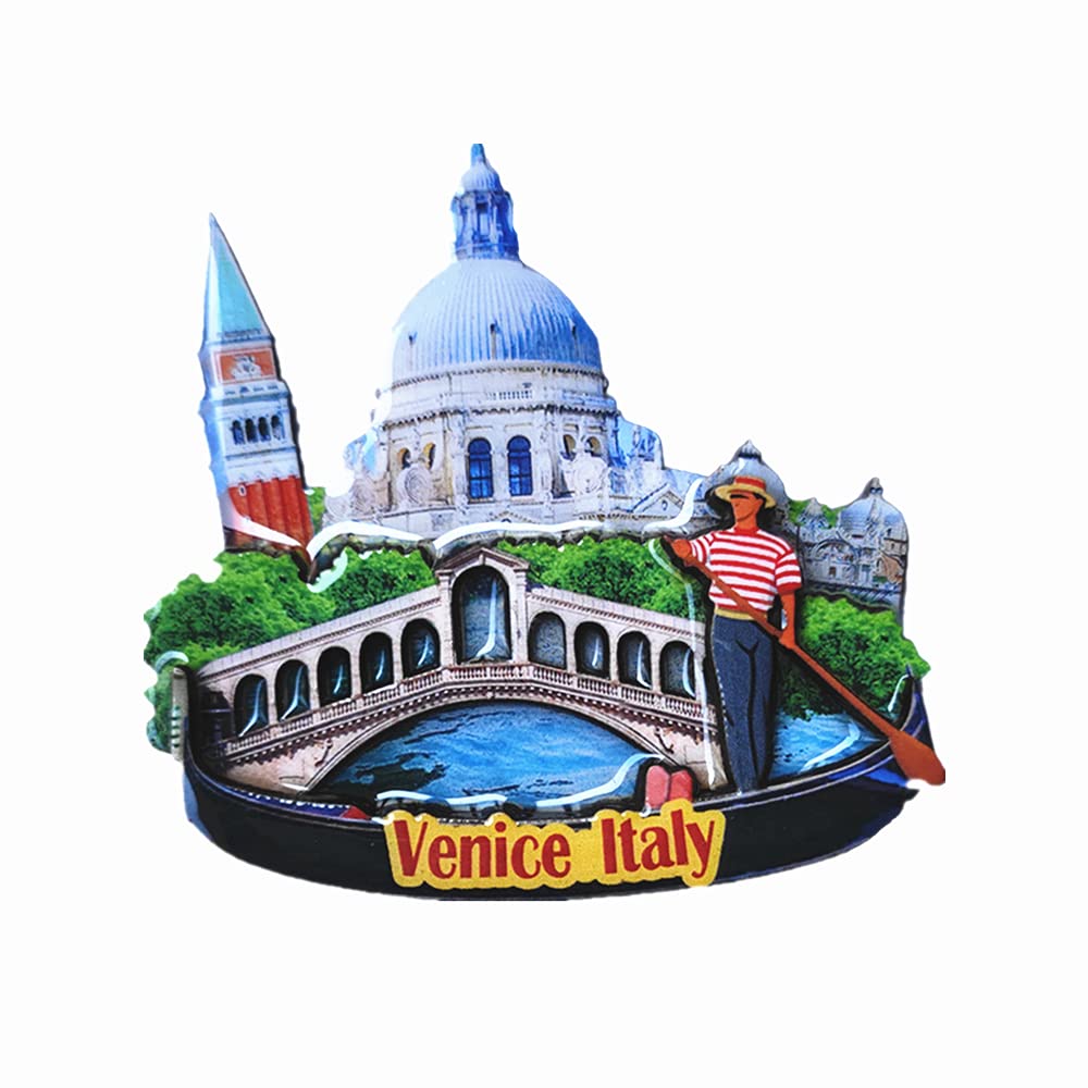 Muyu Magnet Venice Italy 3D Fridge Magnet Souvenir Gift Wood Craft Collection