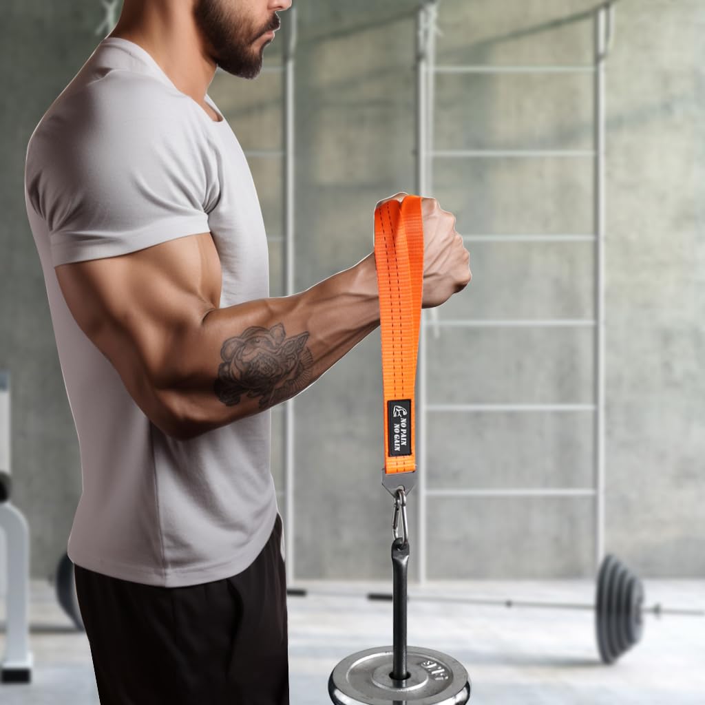 J Bryant Kit profesional de poleas de entrenamiento para brazo y lucha libre, con cable ajustable de 1,5 m y poleas giratorias de aluminio