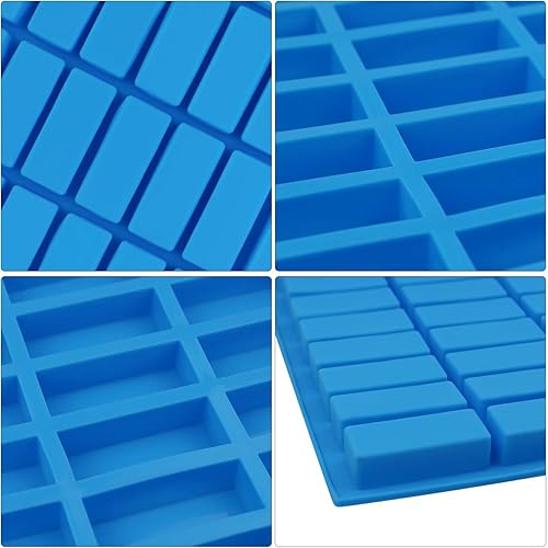 Miniatura 4 de Mity rain Molde de silicona rectangular de 40 cavidades, moldes para bandejas de caramelo para trufas de chocolate, ganache, gelatina, praliné,