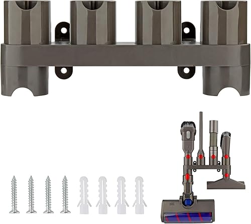 Miniatura 7 de YYSU Soporte de accesorios para Dyson - Estación de acoplamiento para aspiradora Dyson V7 V8 V10 V11 (6 enchufes de almacenamiento)