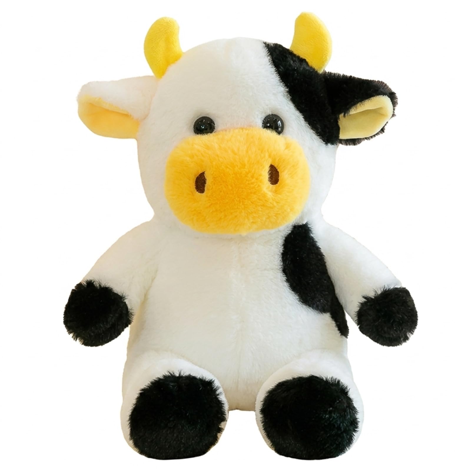 CtiUjdx 1Pcs Cow Teddy, Soft Cow Plush Toy, Cuddly Cow Toy for Comfort, 25 Cm Cow Toys Collection