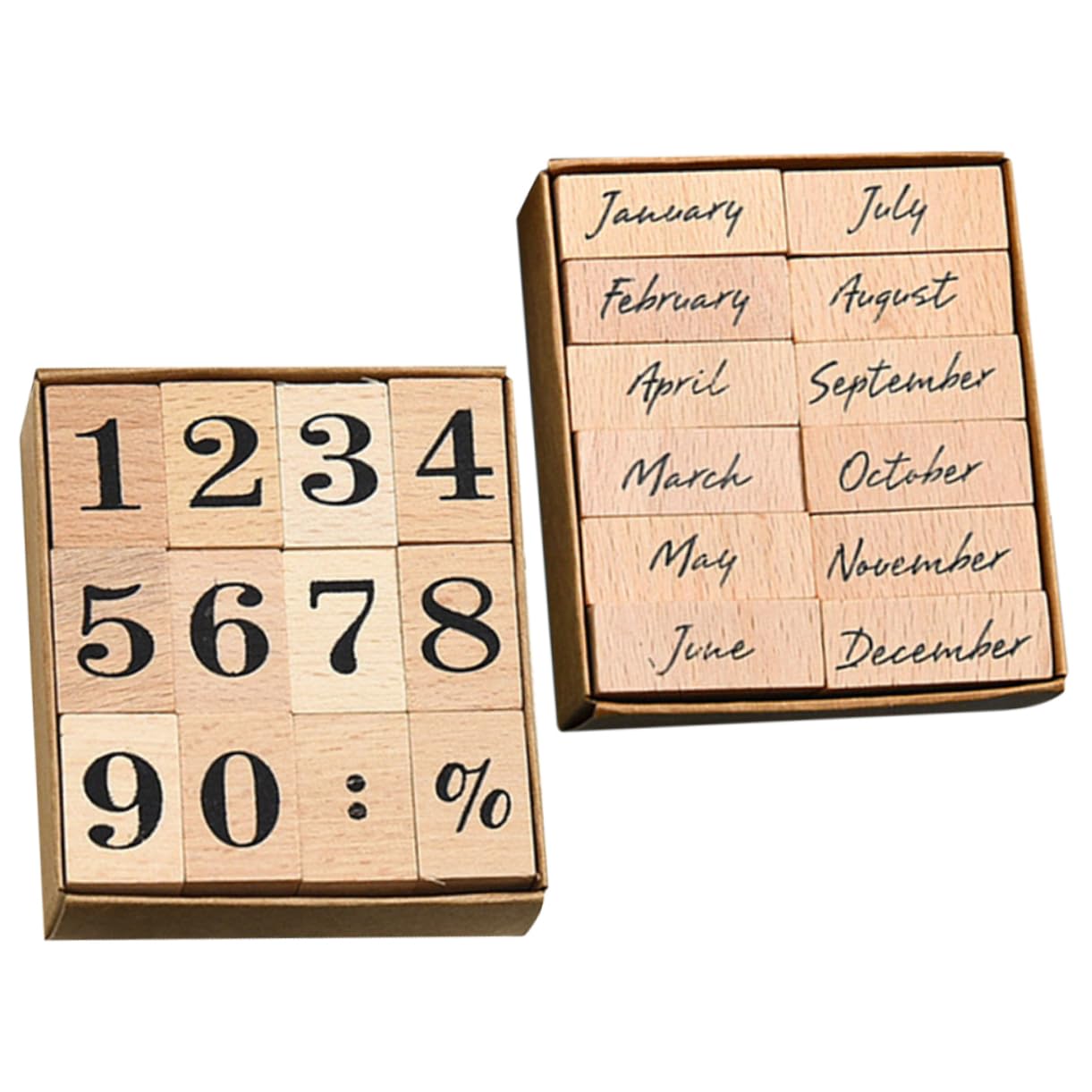 Artibetter 120stücke Teiliges Holzstempel Für Scrapbooking Und Multifunktionale Monats Und Datumsstempel Für Kreative Projekte Und Geschenkverpackungen