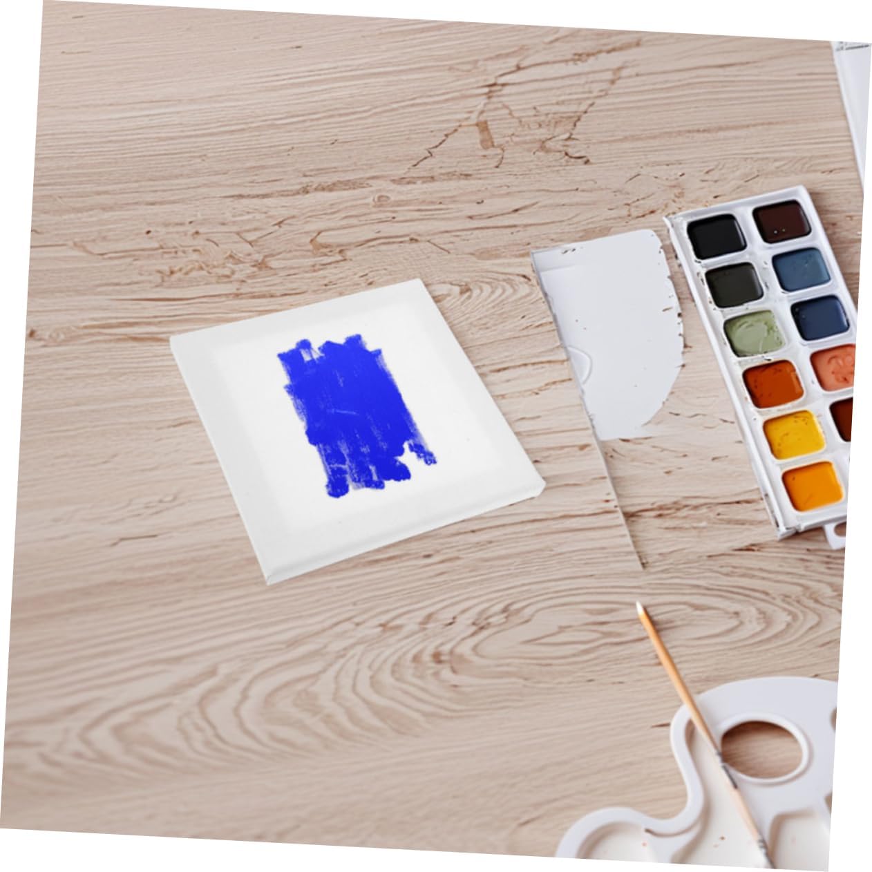 36Pcs Square Canvas Painting Boards Blank Artist Drawing Panels for Oil Painting Durable Canvas Boards for Versatile Art Techniques