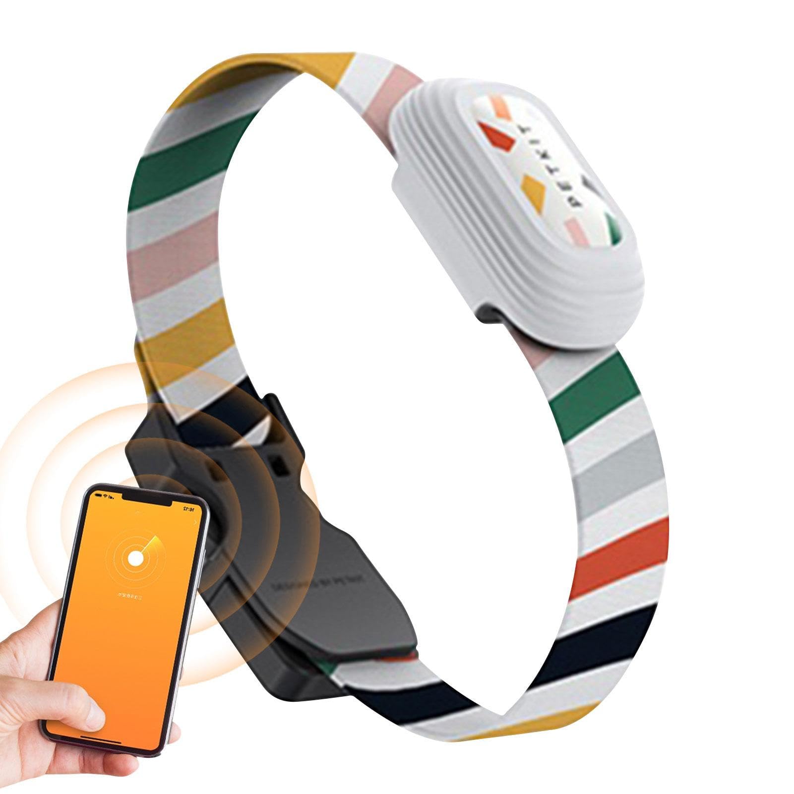 fanelod Entrenamiento para Gatos - Collar para Gatos con Timbre inalámbrico - Collar para Mascotas, Registro del sueño la Mascota, Ejercicio, Datos calorías, detección