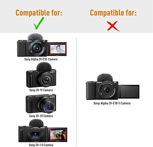Vista 2 de LTGEM - Funda para cámara compatible con cámara Sony Alpha ZV-E10 / ZV-1F / ZV-1 / ZV-1 II con correa para el hombro LTGEM, compatible con kit
