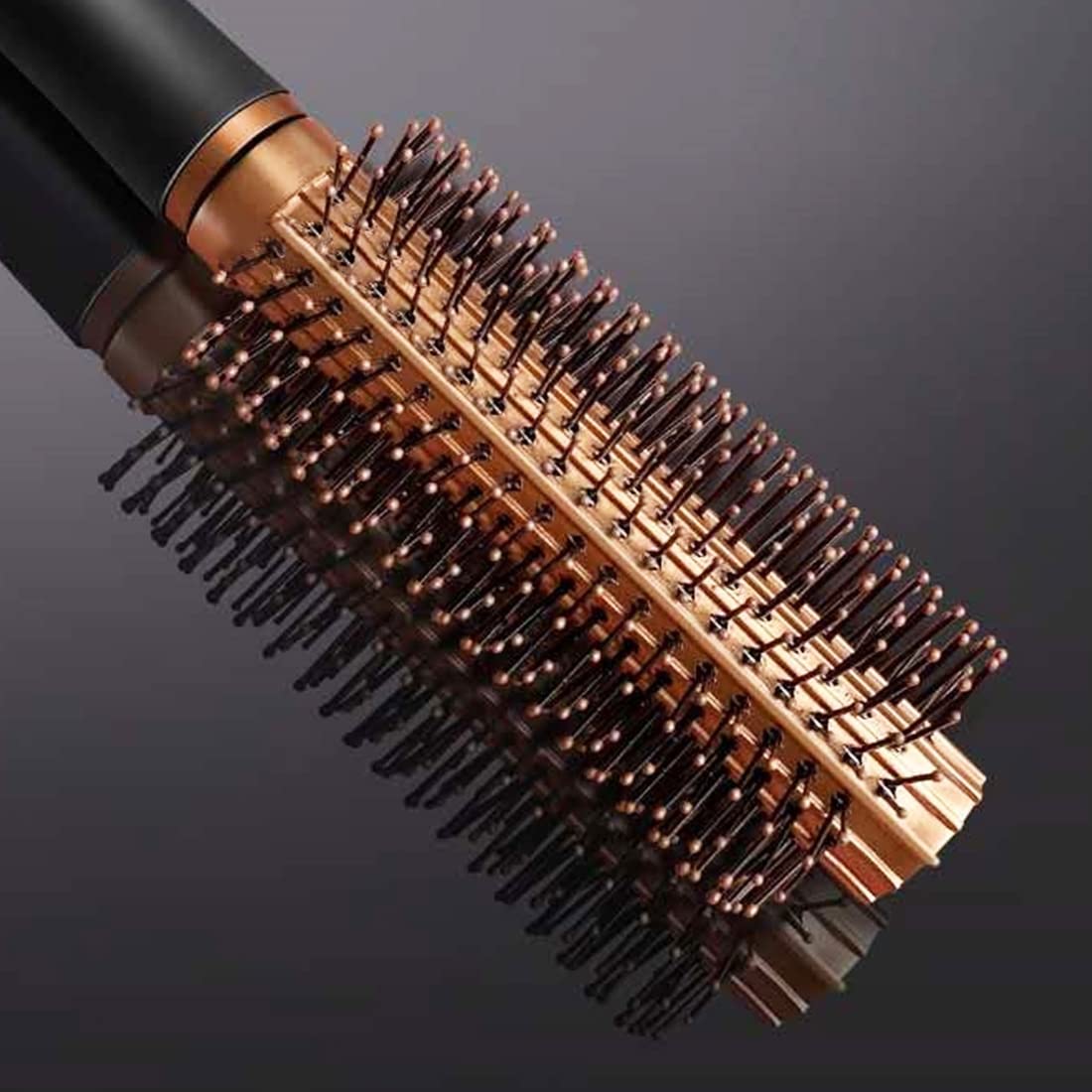 Leenchi Cepillo de pelo redondo para el cabello húmedo, cepillo desenredante para secado por soplado, cerdas de nailon antiestáticas, cepillo para desenredar para mujeres y hombres, todo tipo de