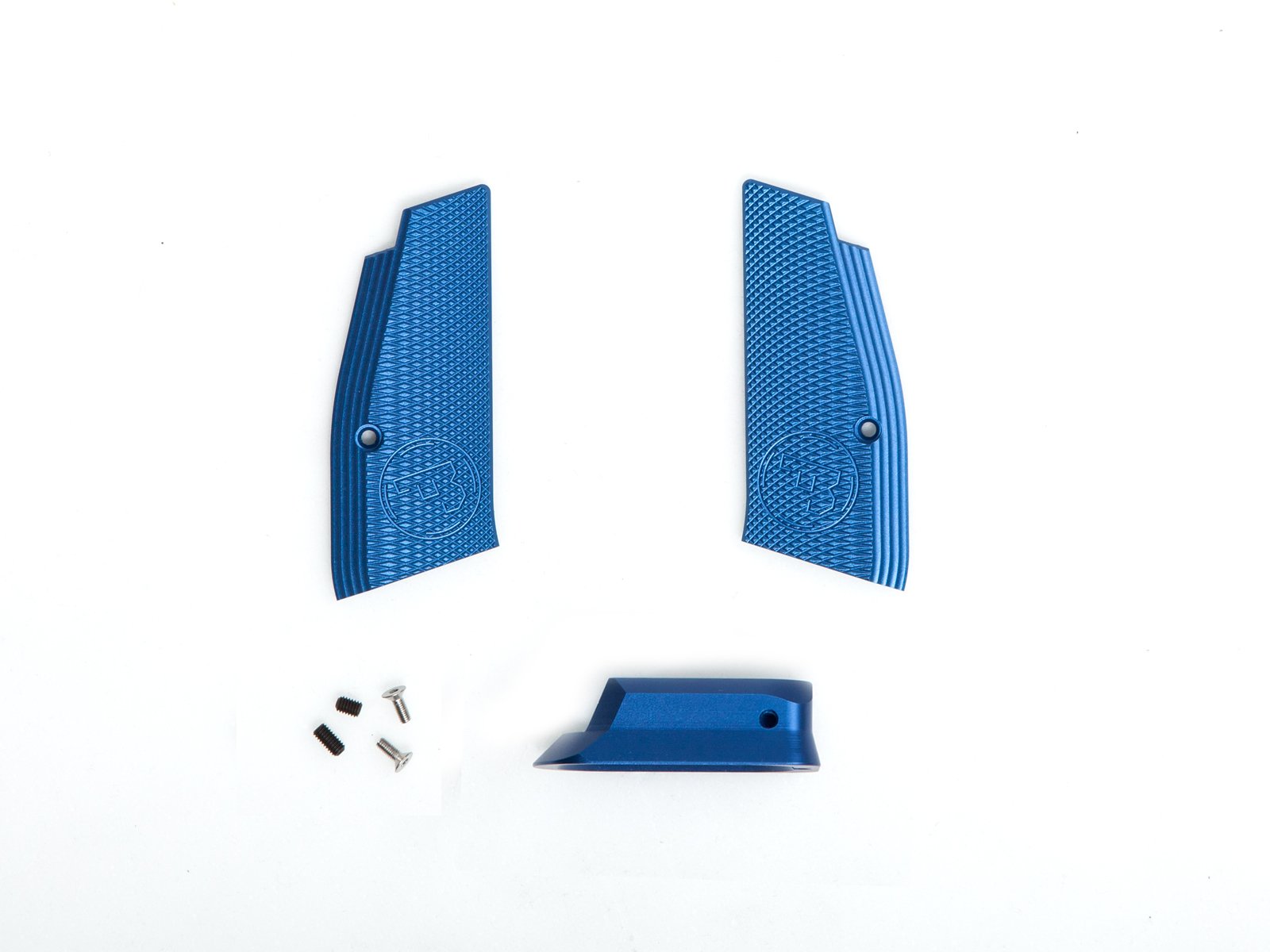 Short Grip and mag. Funnel. CZ SP-01 Shadow, Blue