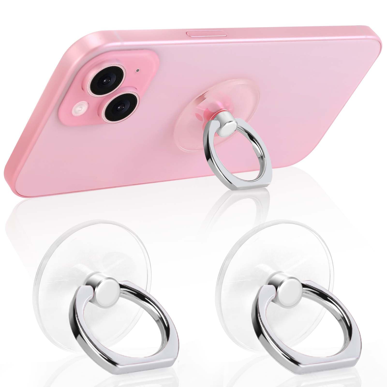 2 Pack Jsoerpay Cell Phone Ring Holder, Silver