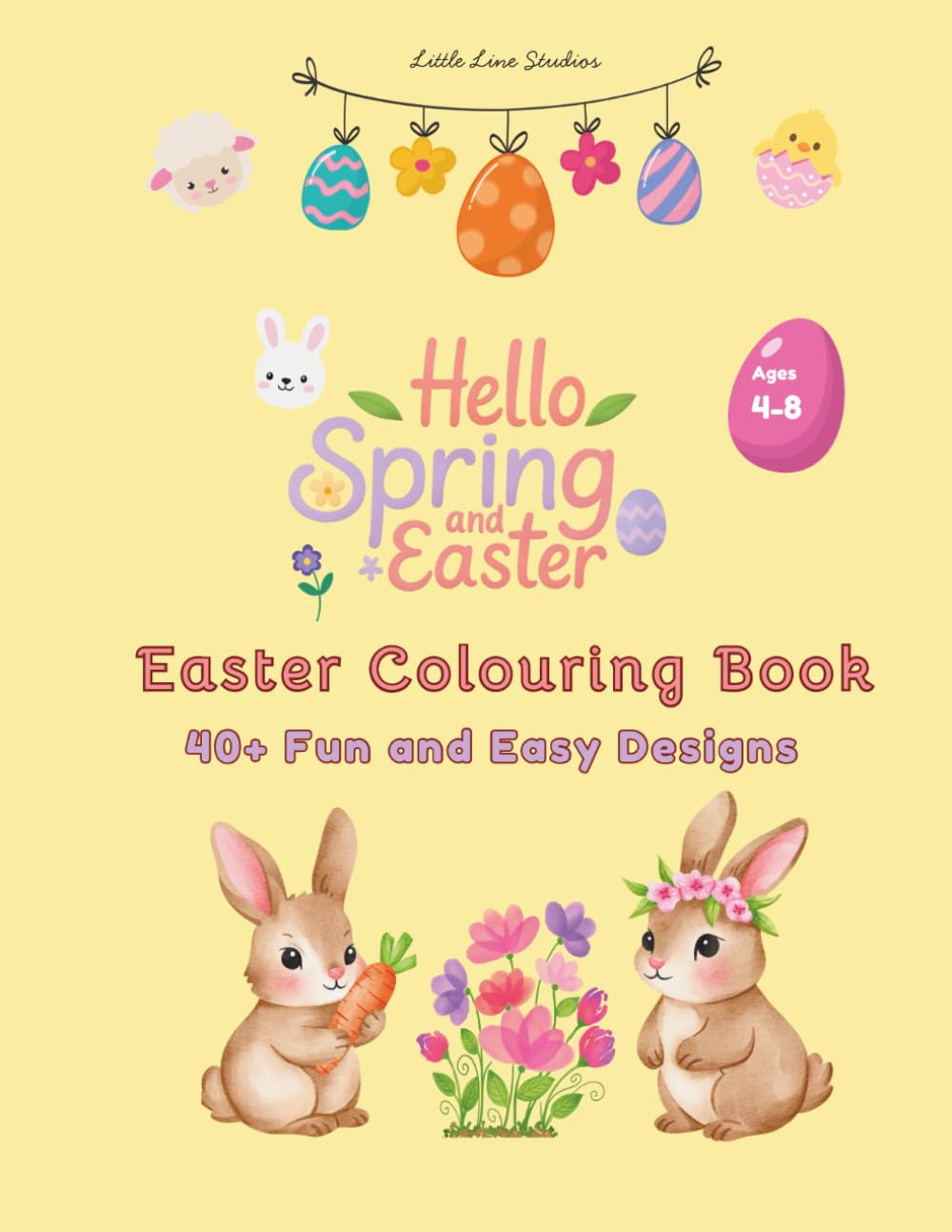 Hello Spring and Easter: A colouring book for Spring and Easter (Hello Colouring Books)