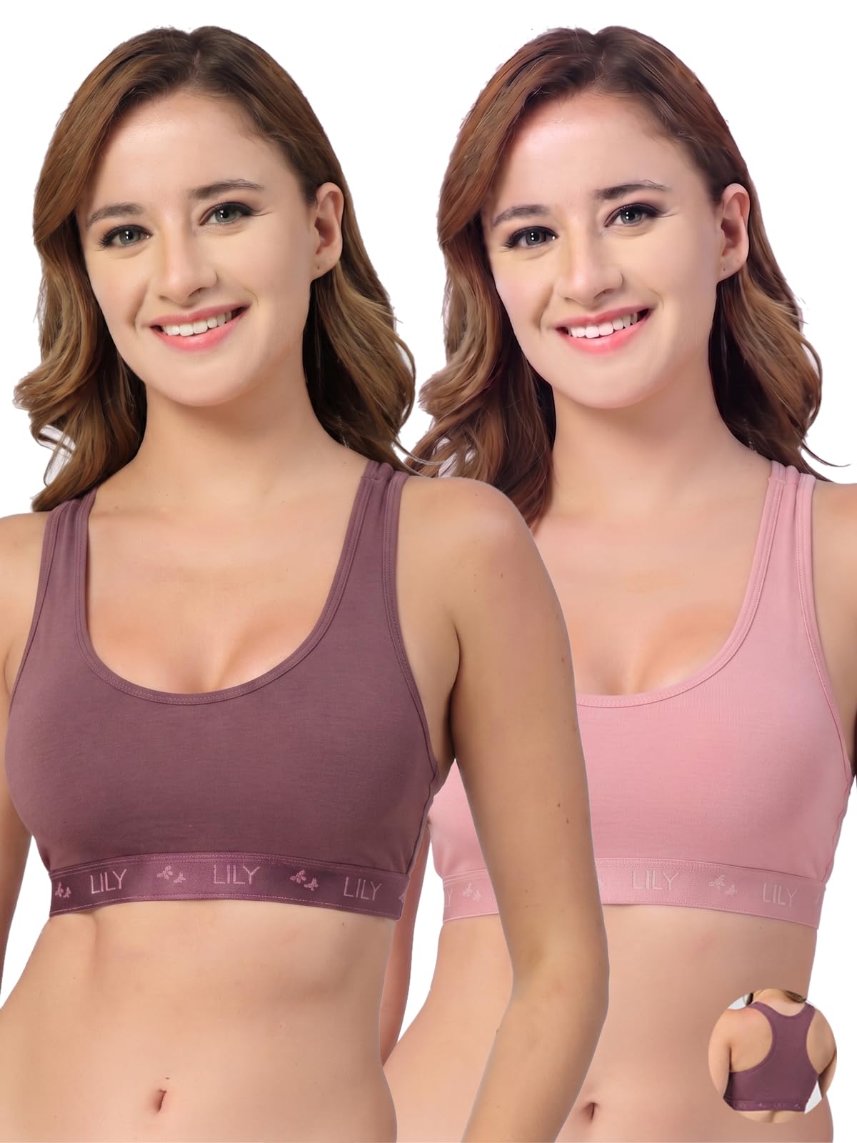 lily Black, Green Seamless Non Padded Wireless Sports Bra for Womens-picture-30