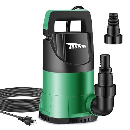 1 HP Sump Pump Submersible Water Pump 3981 GPH Portable