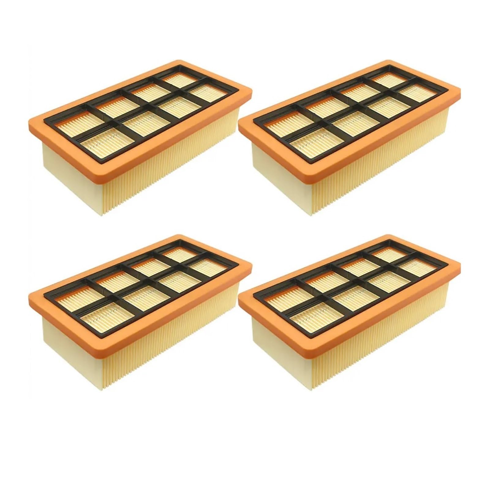 Compatible avec (Compatible avec Karcher AD 3 Premium, AD 4 Premium, Advertising 3000, 3200 AD, 6.415-953.0) Accessoire de Filtre d'aspirateur(4 Pcs)