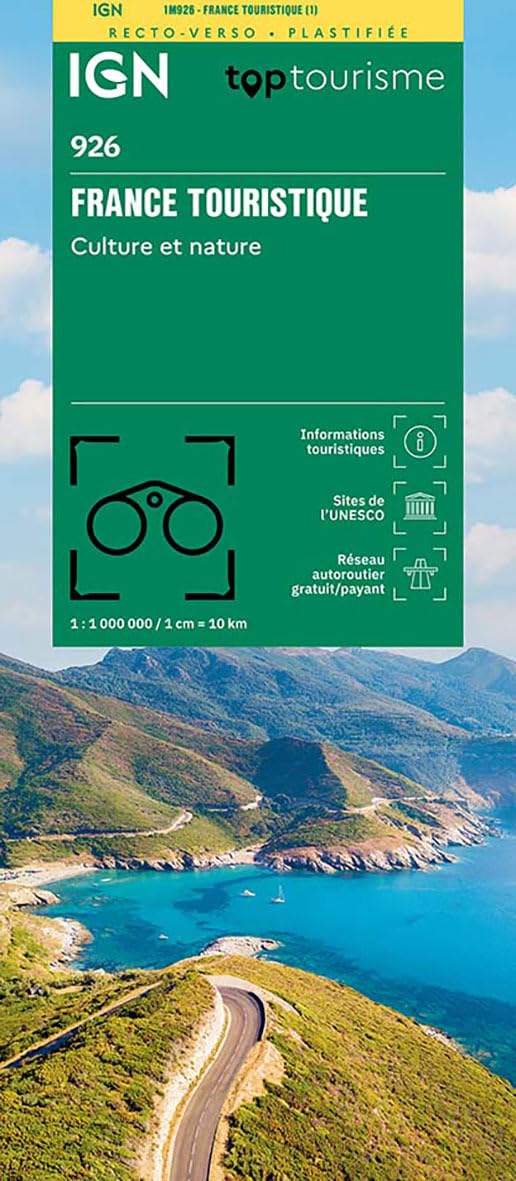 1M926 France Touristique plastifiée: 926