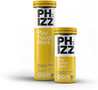 Phizz Electrolytes, Multivitamin & Hydration Effervescent 30 Tablets - 18 Vitamins & Minerals, Vitamin C, Add to Your Water Bottle, Vegan, Vegetarian & Low Calorie