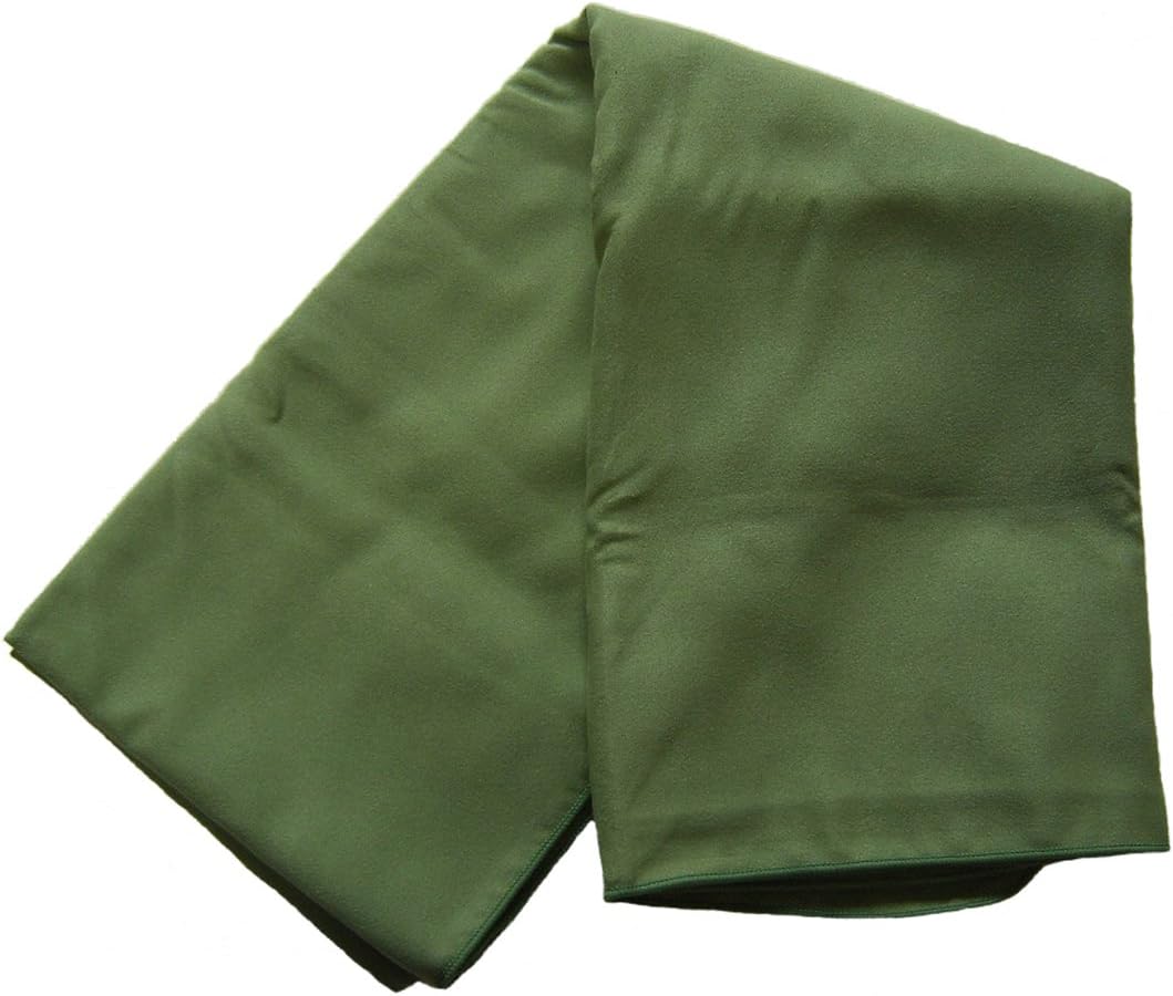 cygnus Multi Function Microfiber Suede Sports Towel Bath Yoga Hiking Camping (Green, L)