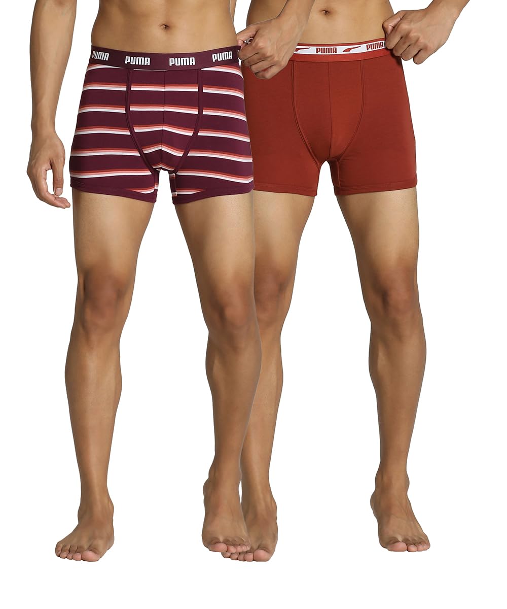 puma Men's Cotton Classic Regular Solid Trunks-picture-28