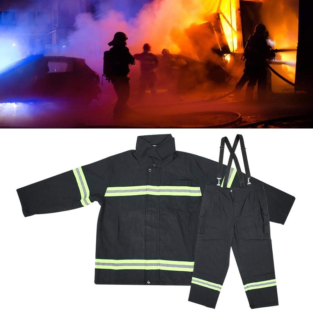 Tuta ignifuga, strisce riflettenti Tuta ignifuga ignifuga per vigili del fuoco per saldatura(l)