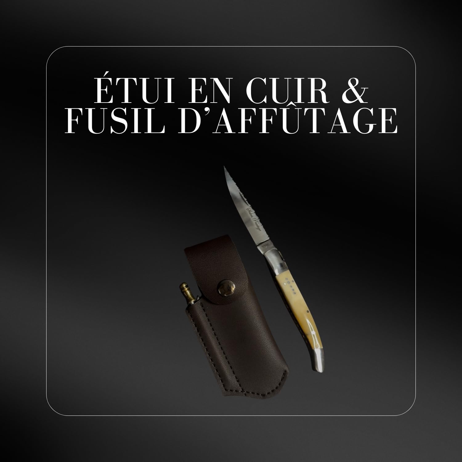 Couteau Pliant Tradition Française Type Laguiole - Coffret - Cadeau Homme