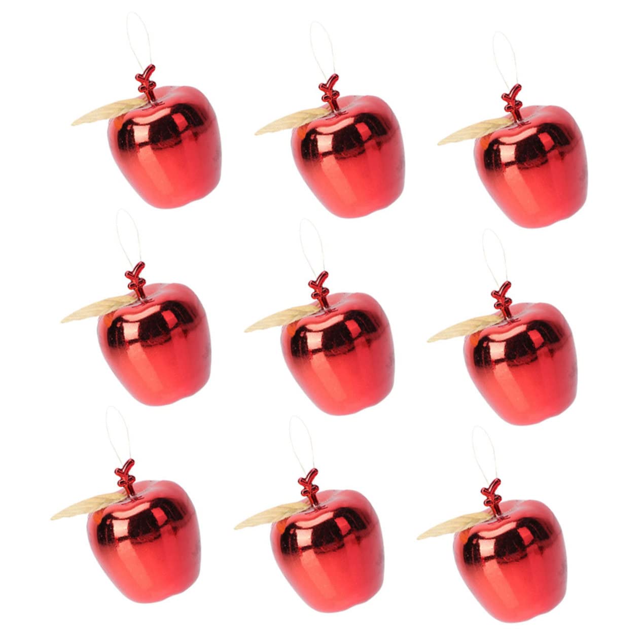 PRETYZOOM 54 Piezas Colgante navideño Manzana Colgantes navideños Christmas Tree Adornos Colgantes de Manzanas Rojas Ornamento del árbol de Navidad Colgante de árbol de Navidad Rojo