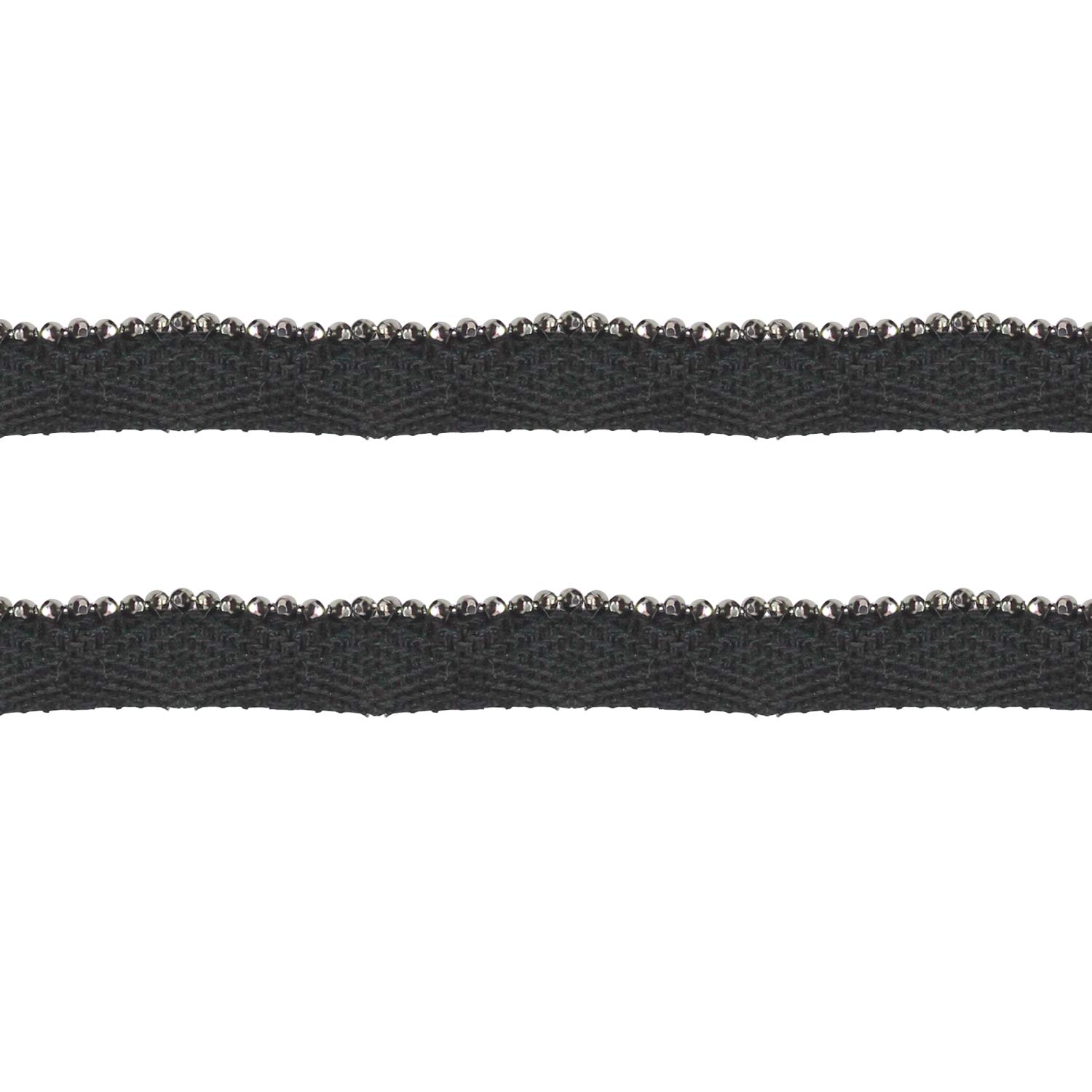 Trimming Shop 3 metre Black Bias Piping Cord with Metal Beads Bias Binding Covered Insertion Tap 12mm