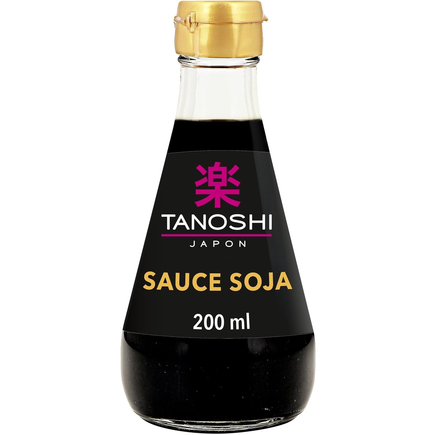TANOSHI Sauce Soja Salée Japonaise - Shoyu Traditionnel en Bouteille Verre 20 cL - Fermentée à Base de Soja et Froment - Idéale pour Sushis et Cuisine Asiatique - Lot de 3