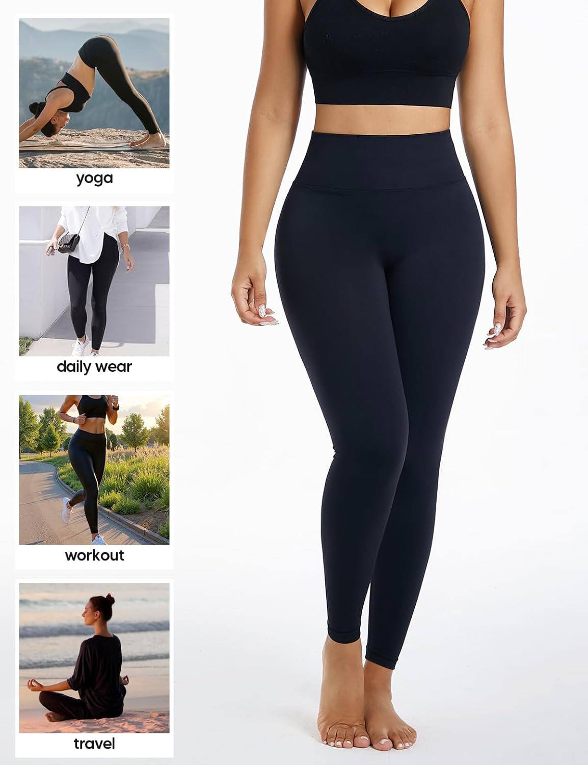 Shapewear Compression Leggings Tummy Control High Waisted Body Shaper for Women Thigh Slimmer Butt Lifting - Image 5