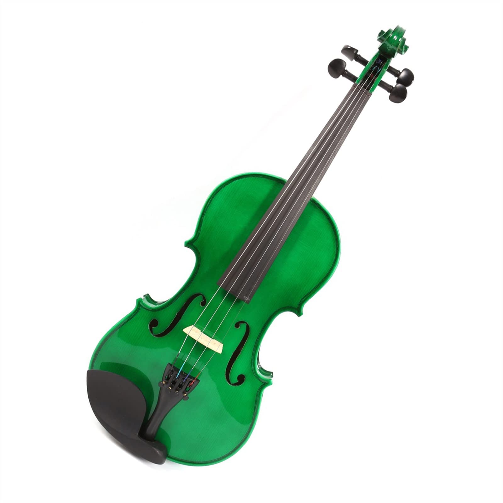4/4 Violino Massello di Acero Abete Fatto A Mano Violino Strumento Musicale Ebano Raccordi Custodia Rigida Violini per Studenti