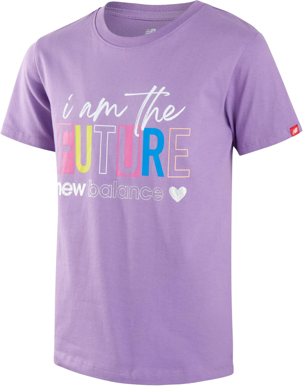 New Balance Girls Athletic Shirts - 3 Pack Active Performance Girls Shirts - Crew Neck Graphic Short Sleeve Tee Athletic Top