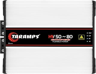 Taramps HV 50–80 CHIPEO 고전압 모노블록 앰프, 50,000W에서 80,000W RMS 유연한 파워, 가변 공급, 자동차 오디오 대회, SPL, 데모 및 음악 빌드에 적합