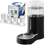 CZPET Automatic 7L Dog and Cat Water Dispenser with Filter and Stainless Steel Bowl Gravity Waterer,Large Capacity and Drinking Area Noise-Free for Pets