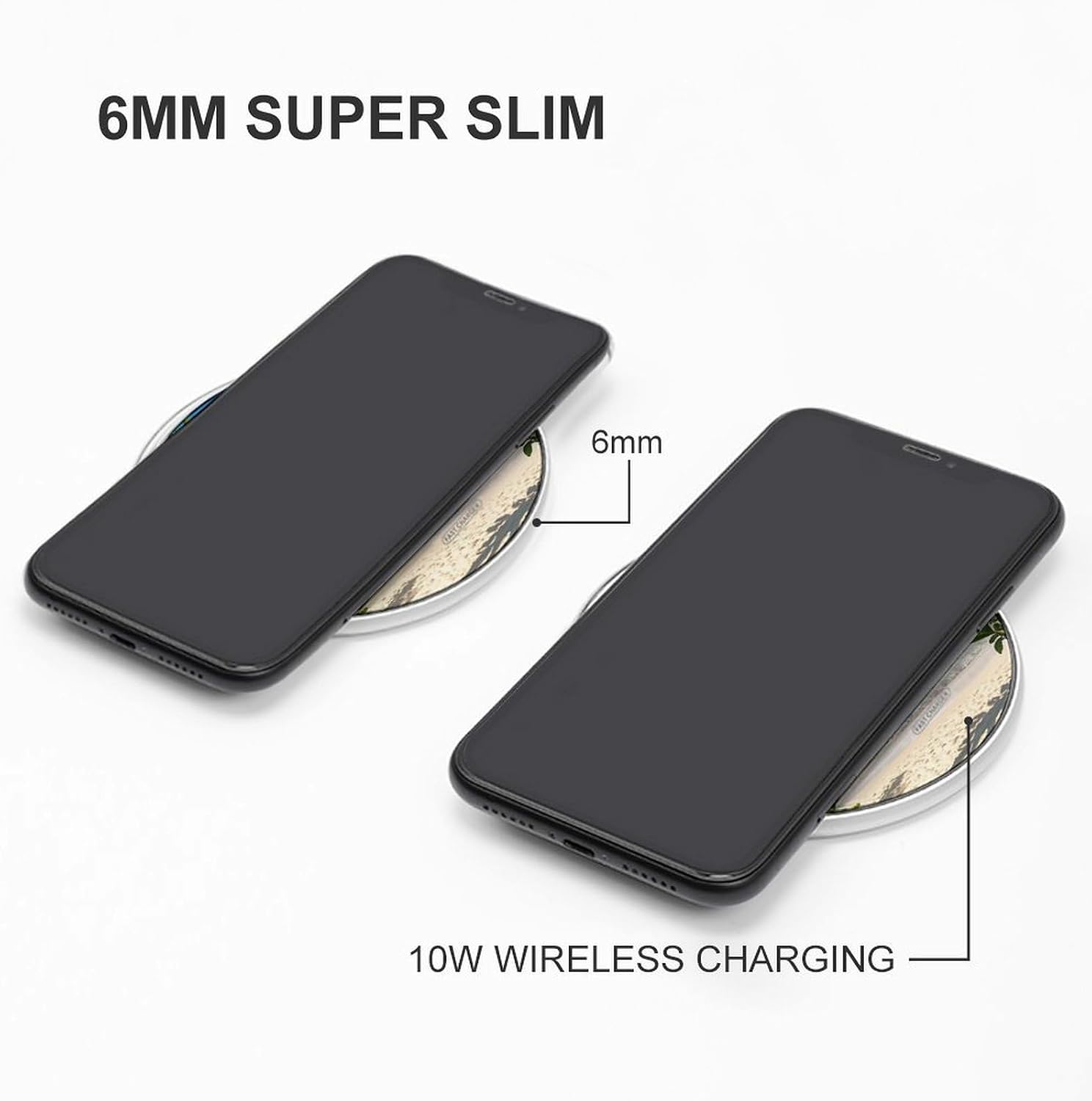 Hawaiian Style Print Pattern Wireless Charger 10W Portable Fast Wireless Charging Pad Compatible with Phone Slim Charging Station Lightweight Charger Mat Charging Block for Travel Home Office image 3