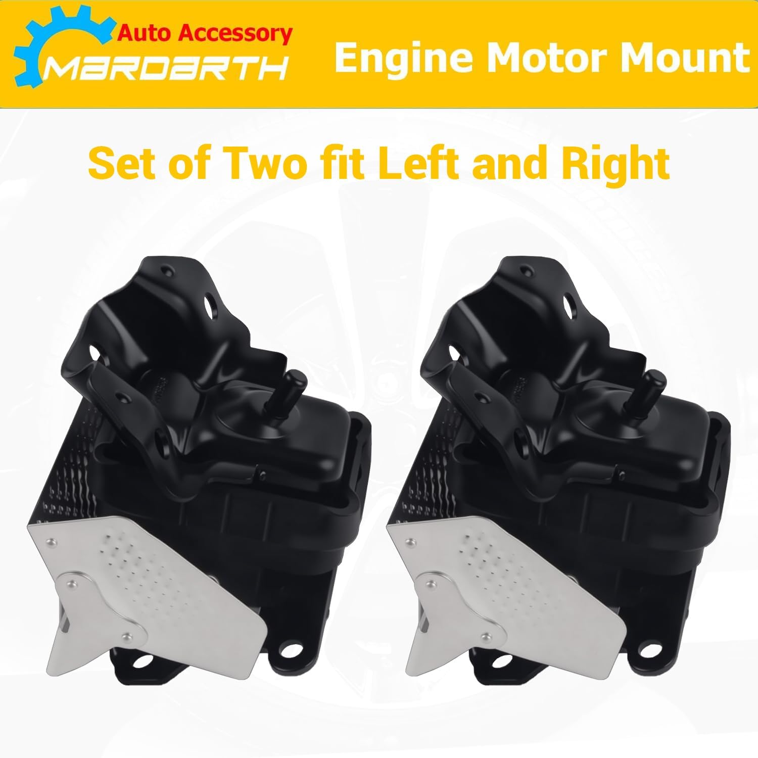 15854941 Engine Motor Mount Compatible with Fits 2007-2014 Tahoe Silverado Suburban Avalanche Sierra Yukon Escalade A5365HY 15854939, Right and Left 2PCS