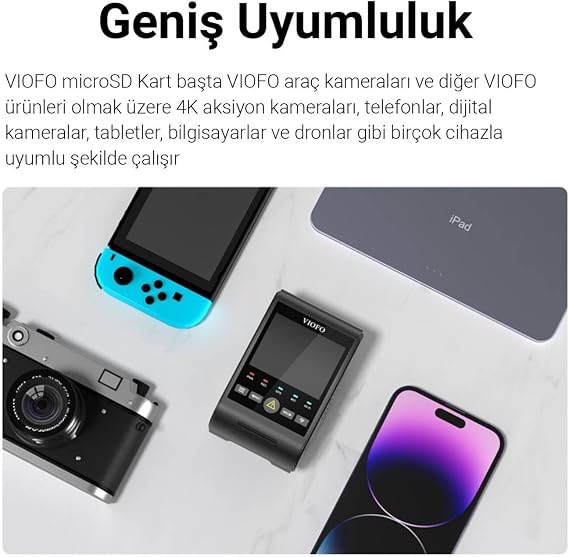 فيوفو عالية التحمل 512 Gb فئة 10 A2 V30 100 Mb/ثانية قراءة 90 Mb/ثانية الكتابة بطاقة الذاكرة مايكرو Sd