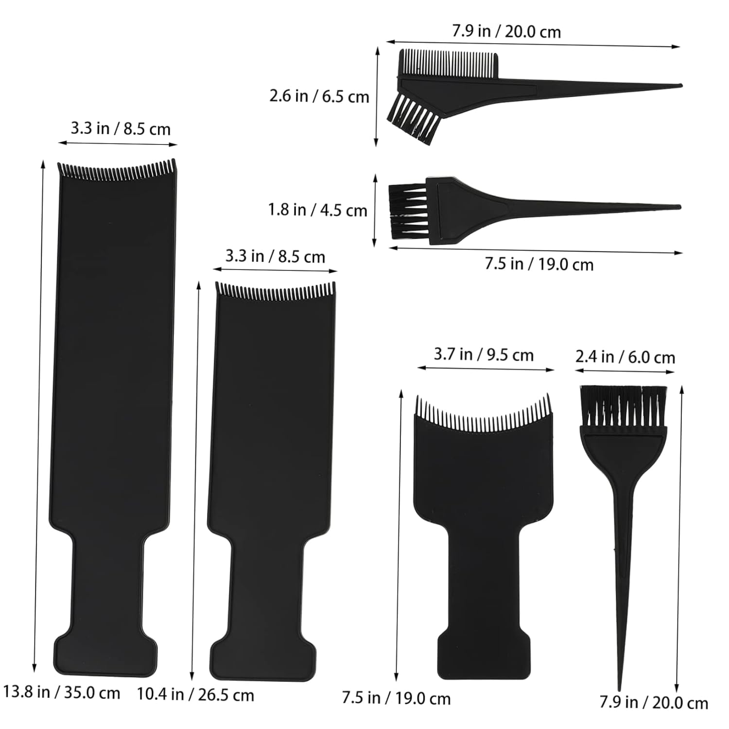 Ipetboom 18pcs Hair Dye Kit Professional Hair Coloring Tools Highlighting Plates and Brushes Suitable for Home and Salon Use