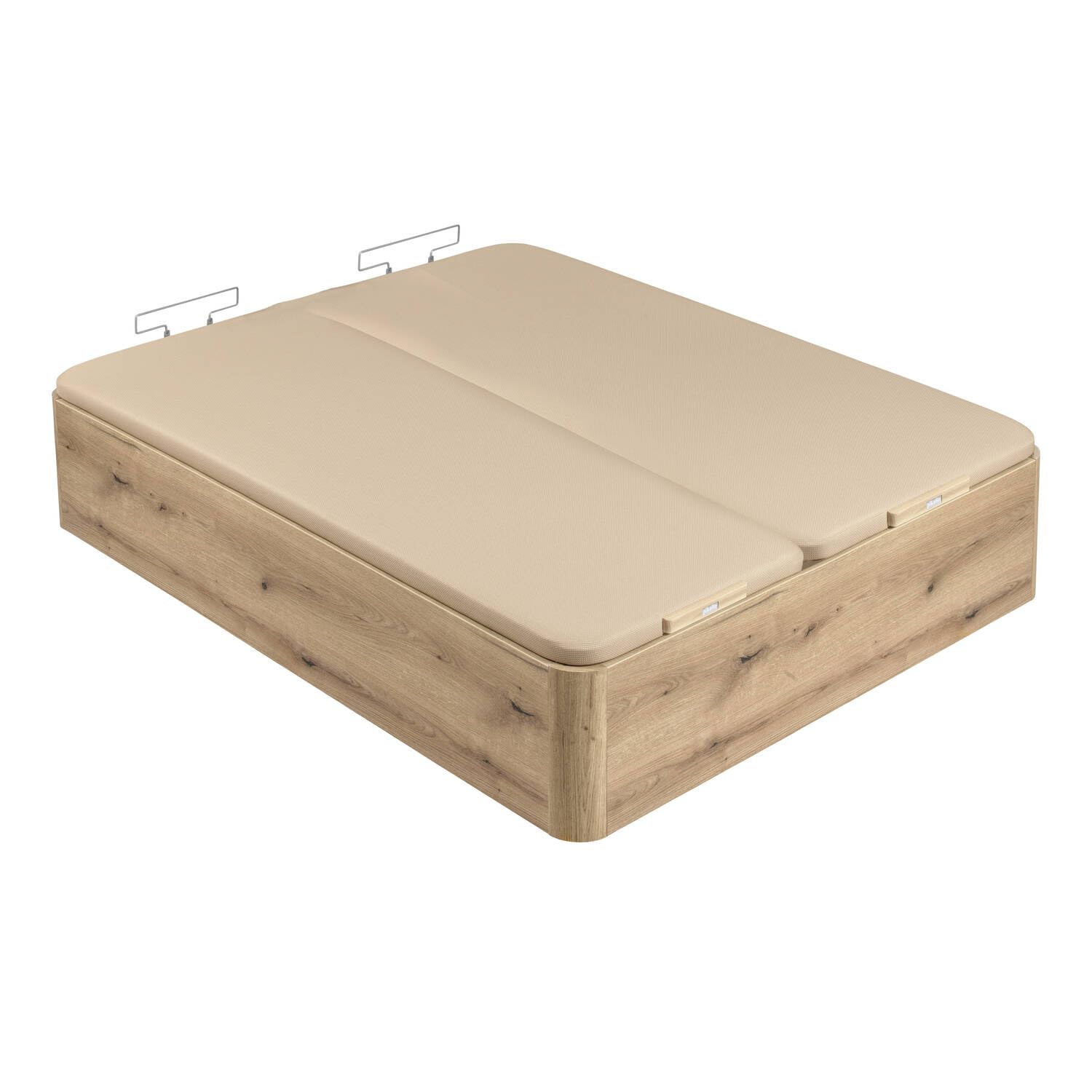 PIKOLIN Canapé abatible Naturbox 2.0| Roble |Montaje y Retirada Incluida | 41 cm | Tapa Doble
