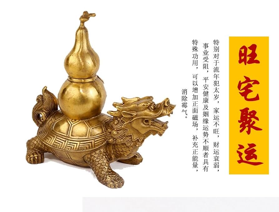 時代物　純銅　道教八卦 龍亀　インテリア　置物 Amazon.co.jp: LAOJUNLU 青銅製龍亀の置物 青銅製八卦龍亀の置物