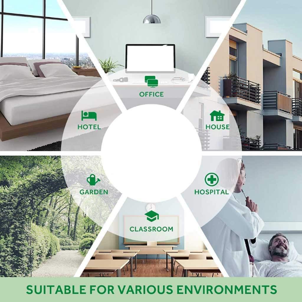 Timbre Inalámbrico para Puerta, Timbre De Casa AC 2 Transmisores 6 Receptores 36 Melodías Musicales / 4 Niveles De Ajuste De Volumen, Distancia De Transmisión De 300M (984FT),Oro