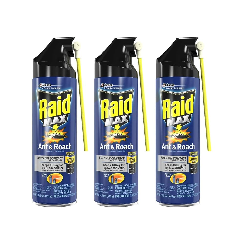 Max Ant and Roach Spray, 14.5 Ounce (Pack of 3)