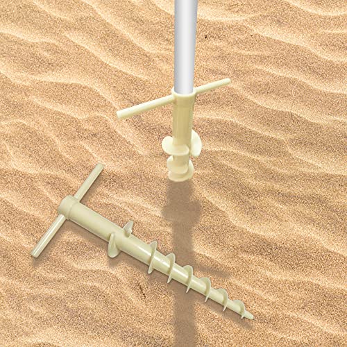 UMARDOO Beach Tent Sand Anchor, Poste de Soporte para Carpa, Estacas para Tienda, Anclajes para Suelo, Estacas para Lonas y Camping (4 Piezas) miniatura 4