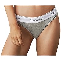 Calvin Klein Donna Slip Brasiliana Cotone Elasticizzato, Grigio (Grey Heather)