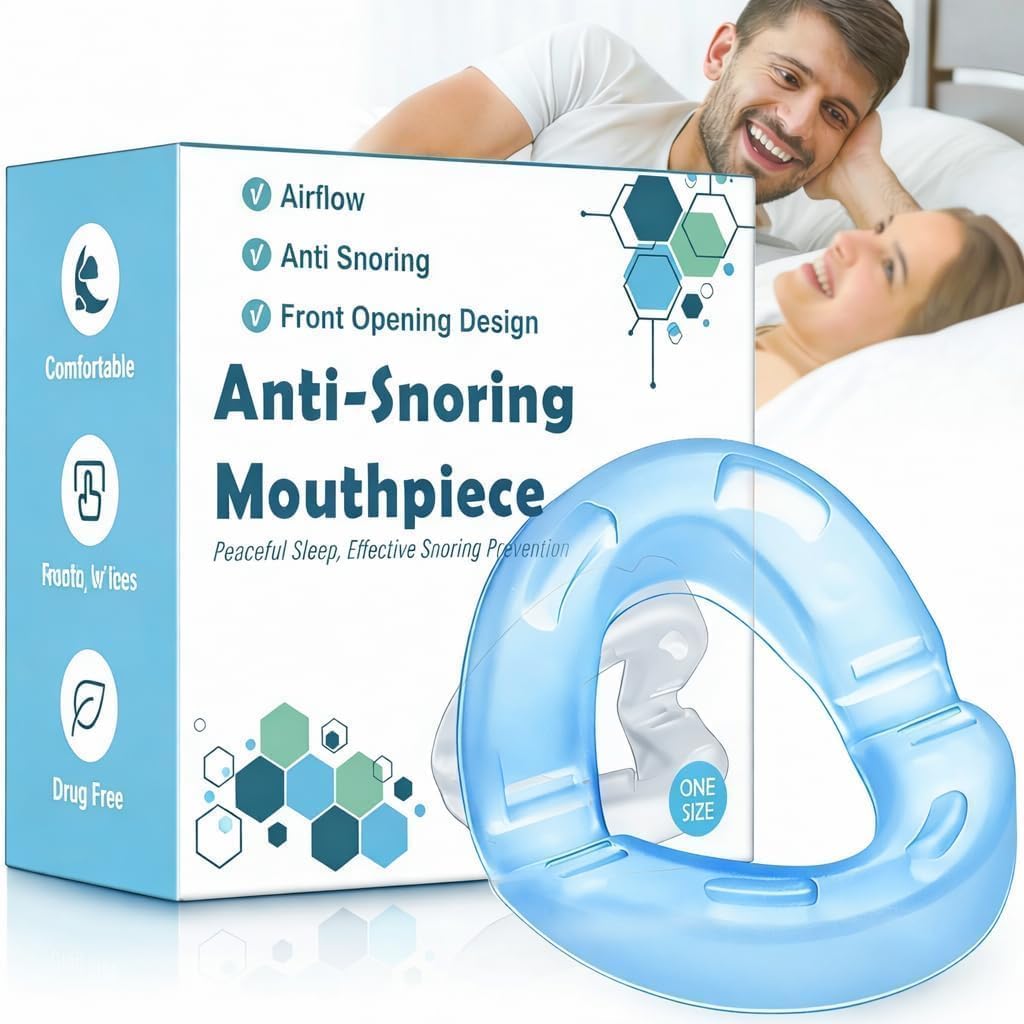 Schnarchstopper Anti Schnarch - Komfortable Anti Schnarch Schiene, 180° offenem Frontdesign - sofort einsatzbereit - Schnarchschiene für Männer & Frauen,Schnarchen reduzieren