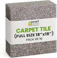 Vista 18 de Smart Squares Easy Street Premium - Azulejos de alfombra hechos en los Estados Unidos, 18 x 18 pulgadas, acolchado suave, aspecto sin costuras