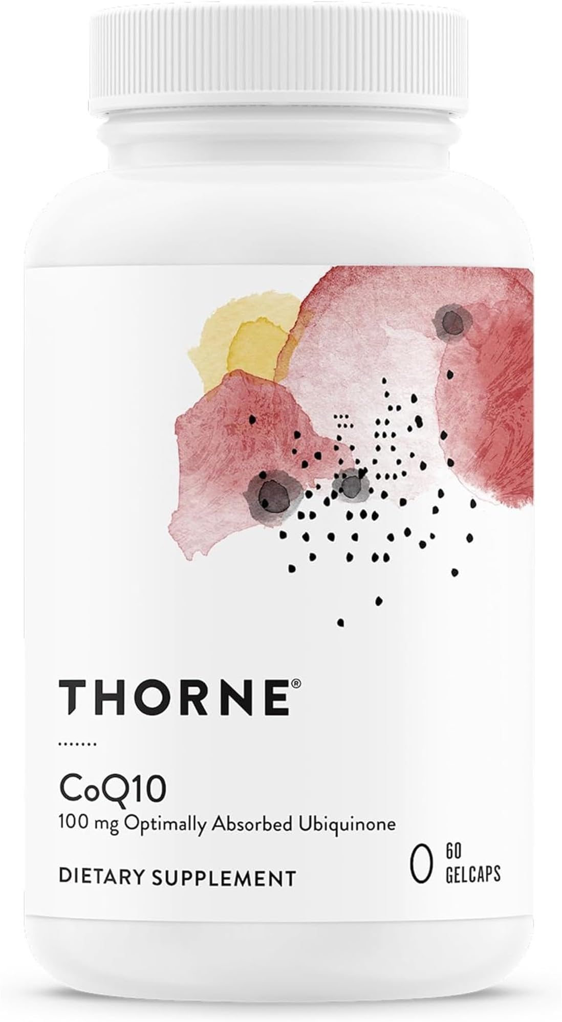 THORNE CoQ10-100mg Optimally Absorbed Ubiquinone Supplement - Supports Heart Health, Brain Function, Cellular Energy Production & Healthy Aging* - Third-Party Certified - Gluten-Free - 60 Softgels