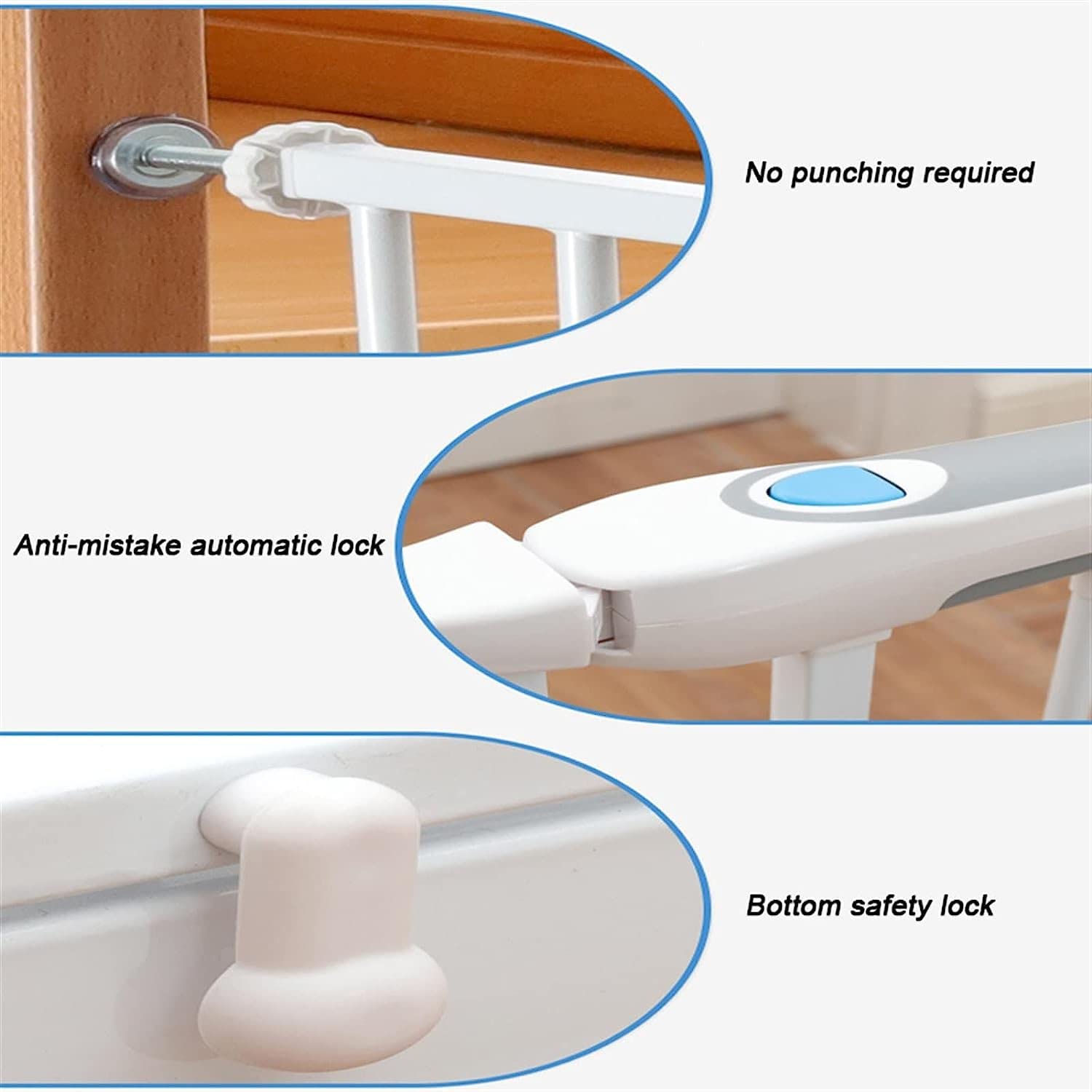 Amazon.co.jp: 犬の安全ゲート、自動閉鎖ペットゲート、76cm子犬ゲート