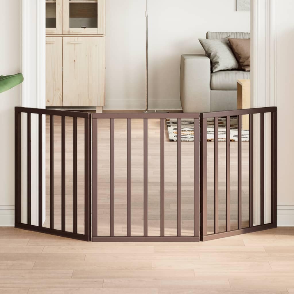 Lot de 3 grilles de séparation pliables en bois de peuplier pour le transport, montage sans perçage, 150 cm de large
