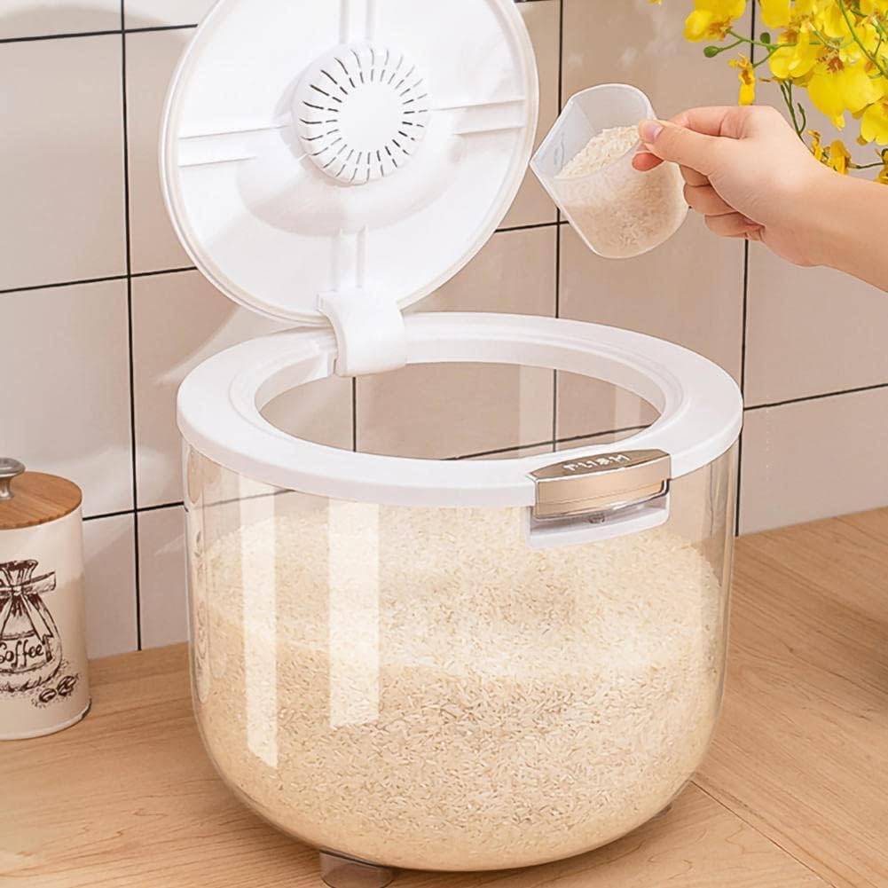 HomeEssentials Container for Kitchen Storage Set - 5KG Airtight Rice Container | Grocery Jars And Containers Set| Insect & Moisture Proof Plastic Boxes for Cereals, Grains, Pulses, Pet Food | BPA Free (B0D1QVNWT7) Amazon Price History, Amazon Price Tracker