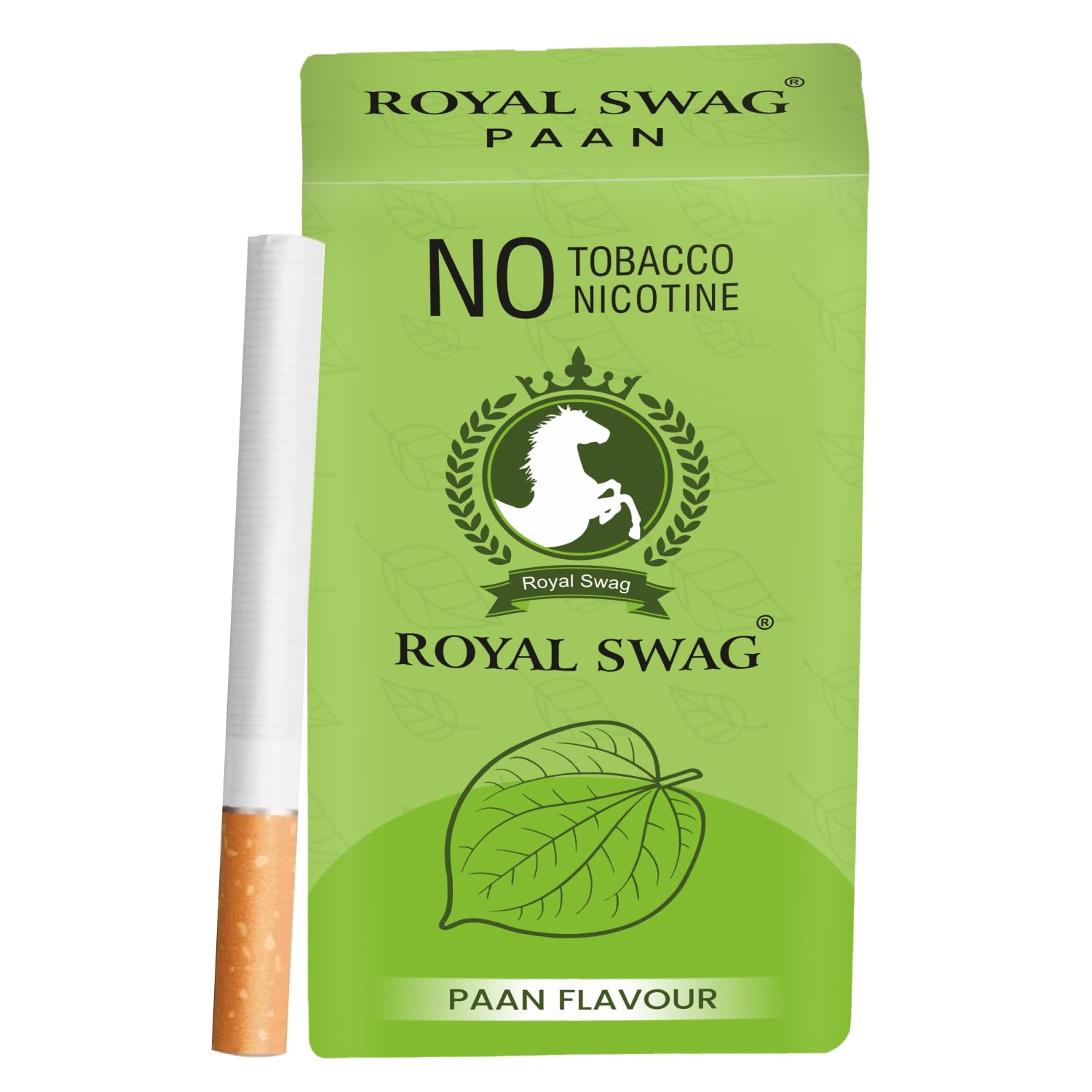 ROYAL SWAG Ayurvedic & Herbal Cigarettes 100% Tobacco-free and Nicotine-free PAAN Flavour(10 Sticks) | Made with 100% Natural Ingredients - Made in India